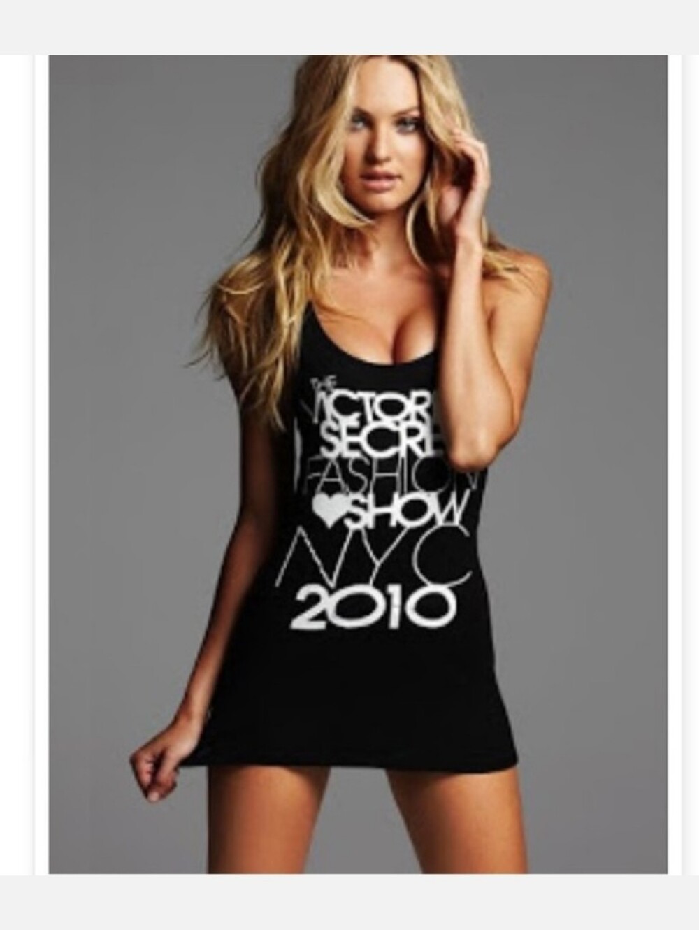 Victoria's Secret 2010 NYC Fashion Show Graphic Tank Top Limited Edition M